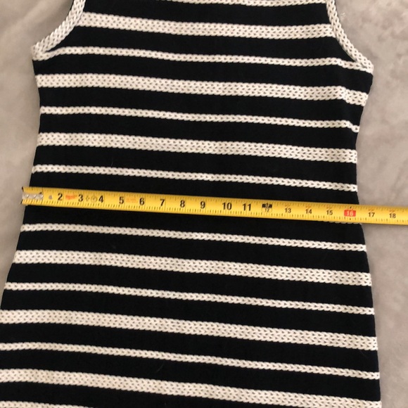 Max Studio Dress Black/Cream Knit Lines - Medium - Picture 11 of 13